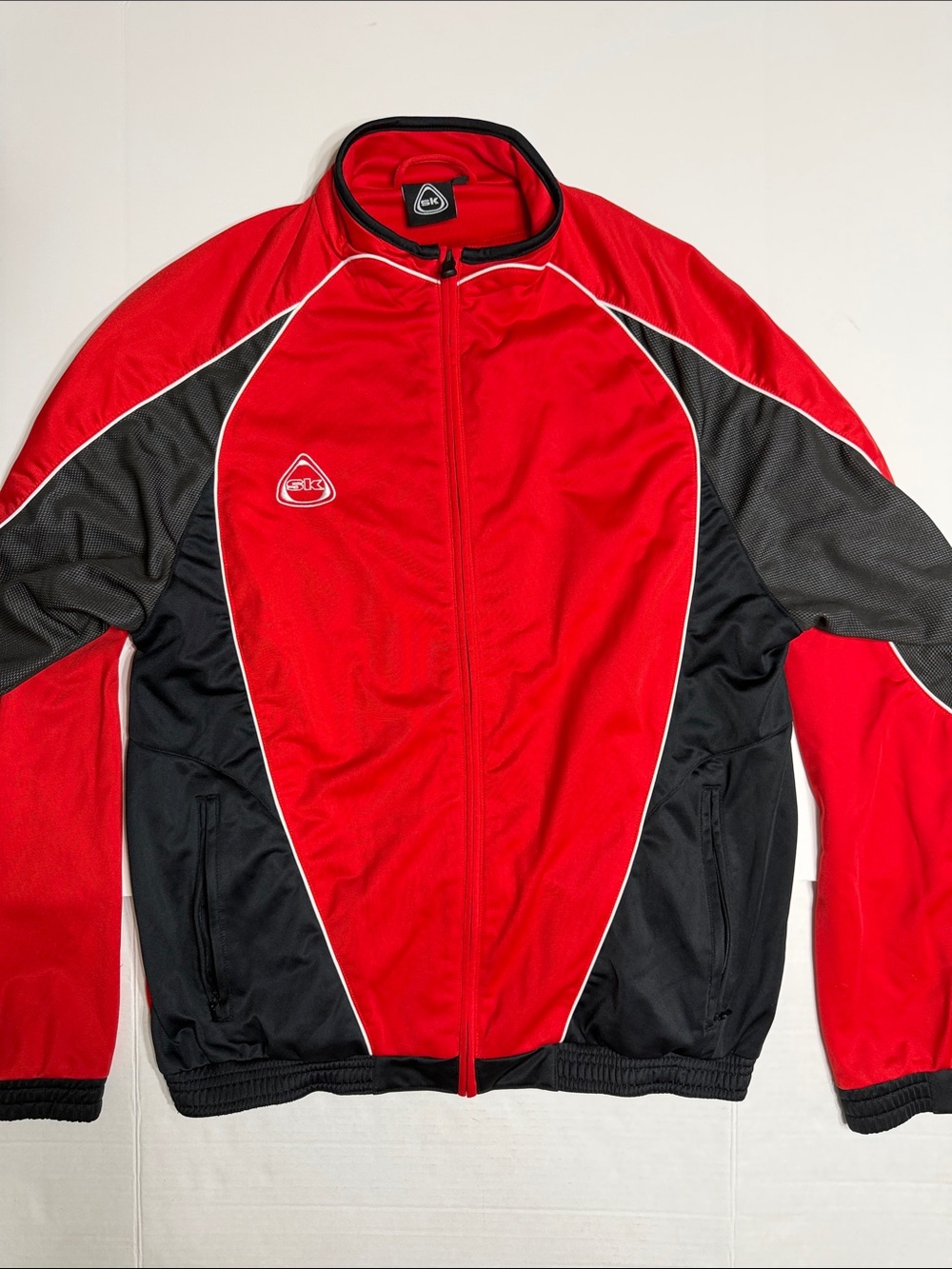 Red & Black Performance Track Jacket by SK